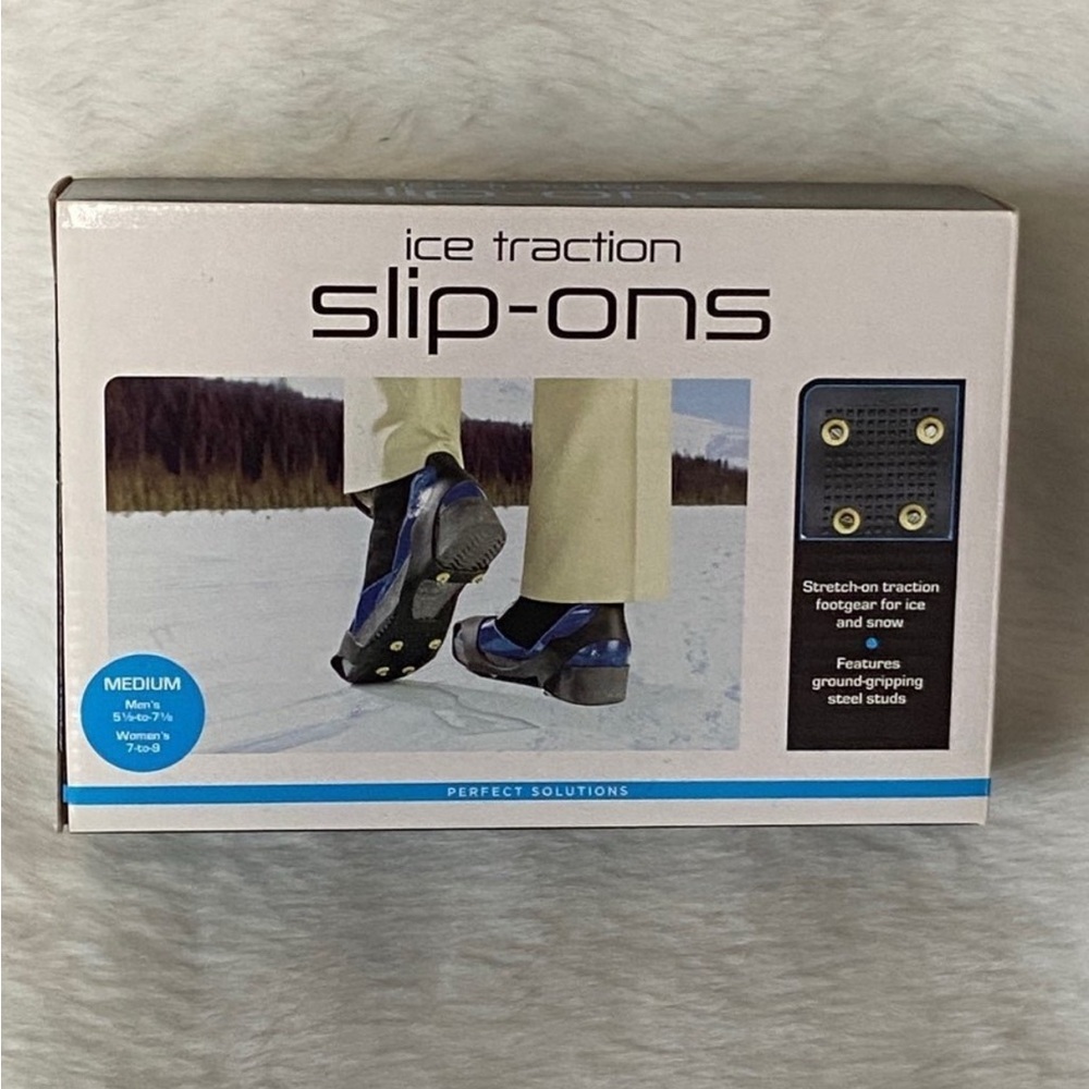 Ice Traction Slip Ons Over Shor Ice Medium Men’s 5 1/2-‎ 71/2 Women’s 7-8